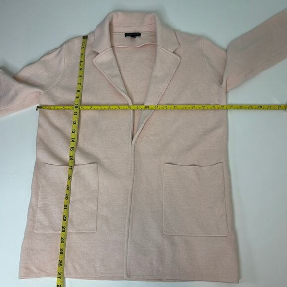 J Crew Sophie Open Front Sweater Blazer Wool Blend Blush S - Picture 10 of 10